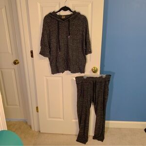 CALIA women’s size extra large *SET* gray loungewear sweatshirt and sweatpants